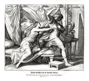 Joseph Refuses to Lie with Potiphar by Julius Schnorr von Carolsfeld