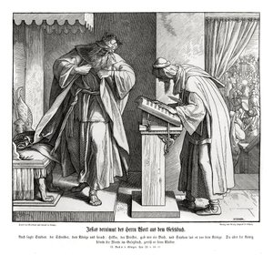 Josiah hears the word of the law, 2 Kings by Julius Schnorr von Carolsfeld