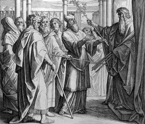 The Rod of Aaron by Julius Schnorr von Carolsfeld