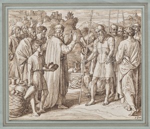 Melchizedek Blessing Abraham by Julius Schnorr von Carolsfeld