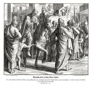 Mordecai Is Honoured by the King, Esther