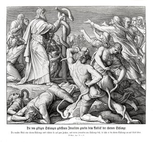 Moses and the Serpent of Brass by Julius Schnorr von Carolsfeld