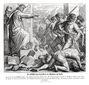 Moses Punishes the People for Their Idolatry, Exodus by Julius Schnorr von Carolsfeld