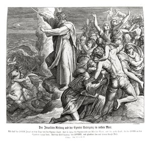 Parting of the Red Sea, Exodus by Julius Schnorr von Carolsfeld