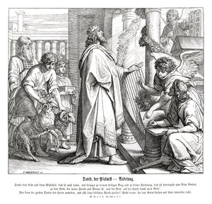 Psalms - worship by Julius Schnorr von Carolsfeld