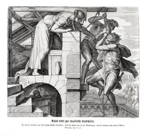 Rahab Rescues Two Israelite Men by Julius Schnorr von Carolsfeld