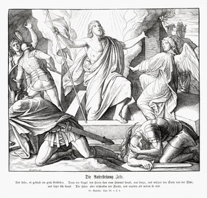Resurrection of Jesus, Gospel of Matthew by Julius Schnorr von Carolsfeld