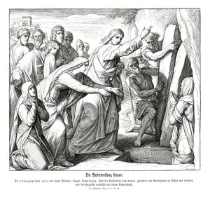 Resurrection of Lazarus by Julius Schnorr von Carolsfeld