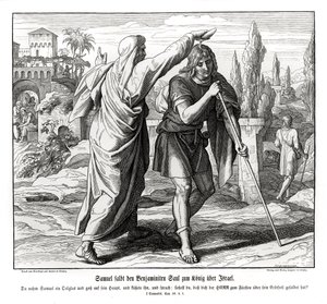 Samuel Anoints Saul as King of Israel by Julius Schnorr von Carolsfeld