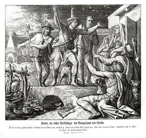 Shepherds Spread the Gospel, Gospel of Luke by Julius Schnorr von Carolsfeld