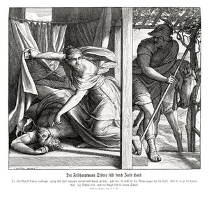 Sisera is slain by Jael, Judges by Julius Schnorr von Carolsfeld