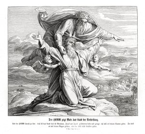 The Lord shows Moses the promised land, Deuteronomy by Julius Schnorr von Carolsfeld