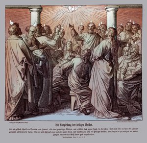 The Apostles Are Filled with the Holy Ghost by Julius Schnorr von Carolsfeld