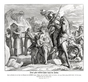 The ark of the covenant crossing the Jordan, Joshua by Julius Schnorr von Carolsfeld