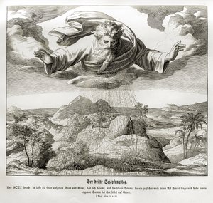 Third Day of Creation, Genesis by Julius Schnorr von Carolsfeld