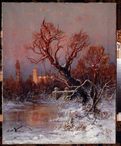 In the Park of the Gatchina Palace Near Saint Petersburg by Julius Sergius Klever