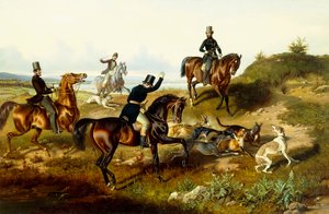 Frederick II with His Hunting Party