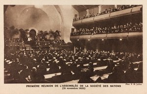 First Meeting of the Company of the United Nations in Geneva November 15