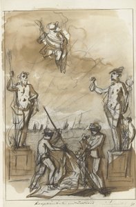 Commerce and Navigation, Decoration on the Nieuwmarkt, 1795