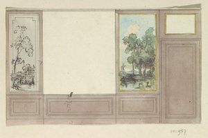 Design Drawing for a Room Wall by Jurriaan Andriessen