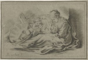 Mother and Two Children by Jurriaan Cootwijck