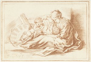 Mother and Two Children