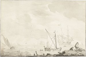 Warship by the Shore