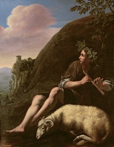 Pastoral, Shepherd and Sheep (post restoration)