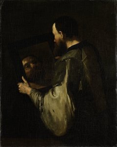 Philosopher with Mirror by Jusepe de Ribera (copy after)