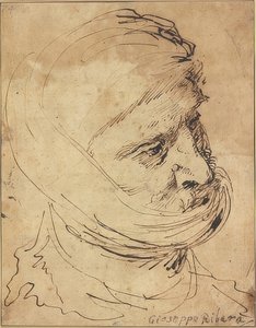 Bearded Head with Cloth Tied Around the Chin by Jusepe de Ribera