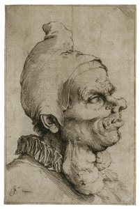 Large Grotesque Head by Jusepe de Ribera