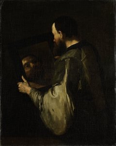 Philosopher with Mirror by Jusepe de Ribera