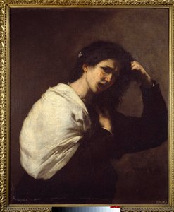 Woman Tearing Her Hair