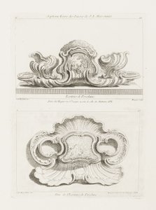 Elevation of a Porcelain Writing Set by Juste Aurèle Meissonnier