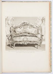 Canapé Executed for Mr. le Comte de Bielinski Grand M.al de la Couronne de Pologne, en 1735.; Canapé Executed for le Comte de Bielinski in 1735, 4th Plate