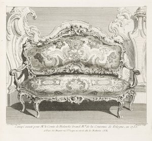 Sofa Executed for Count Bielinski in 1735, 4th Plate