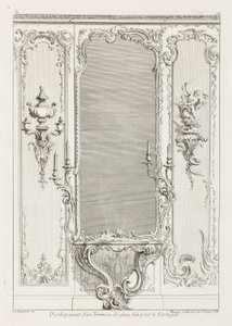 Development of a Mirror Trumeau Made for Portugal, 3rd Plate by Juste Aurèle Meissonnier
