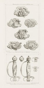 Different Designs for Snuff Boxes, 1st Plate, plate 49 in Oeuvre by Juste Aurèle Meissonnier