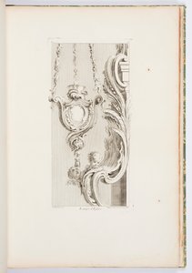 Church Lamp, plate 83, from Works by Juste-Aurèle Meissonnier by Juste Aurèle Meissonnier