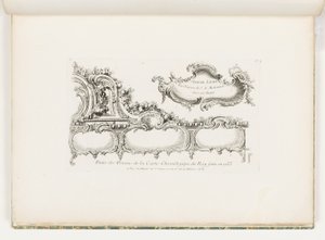 Part of the Ornamentation of the 1733 Chronology (Old Testament) for the King, pl. 35 in Oeuvre de Juste Aurele Meissonnier by Juste Aurèle Meissonnier