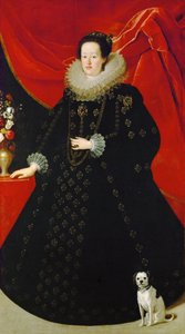Portrait of Eleonora Gonzaga in Black Dress by Justus Sustermans