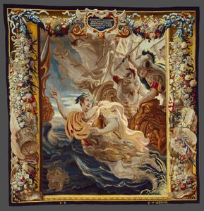 Caesar Throws Himself into the Sea from The Story of Caesar and Cleopatra by Justus van Egmont