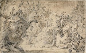 Zenobia Surrounded by Mounted Soldiers by Justus van Egmont