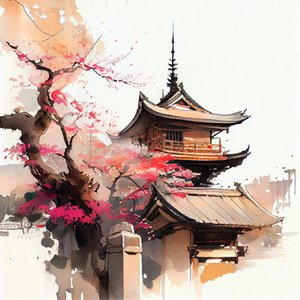 Cherry Blossom Pagoda