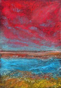 Dramatic Sky Blue Water by Justyna Jaszke