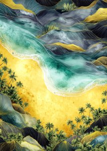Golden Beach Abstract