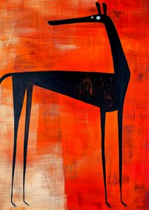 Modern Black Llama