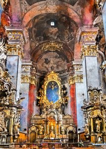 Ornate Church Interior by Justyna Jaszke