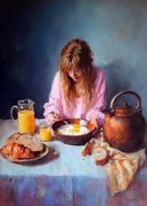 Quiet Morning Breakfast by Justyna Jaszke