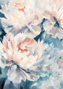 Soft Blush Peonies by Justyna Jaszke